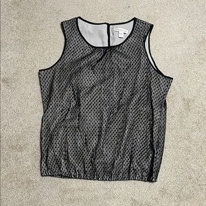 Coldwater Creek Black Mesh Tank Top